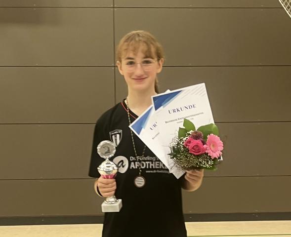 Bayerische Vizemeisterin im Tischtennis Larissa Wolf